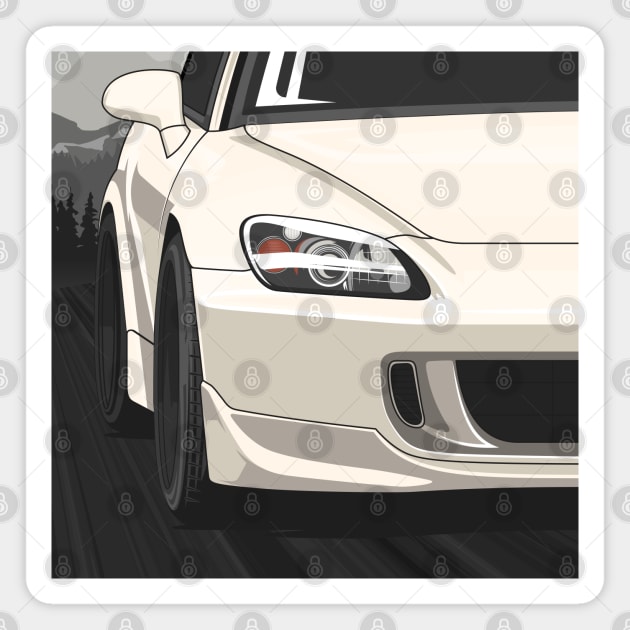 Honda S2000 AP2 Rolling - Platinium White Magnet by wearapex